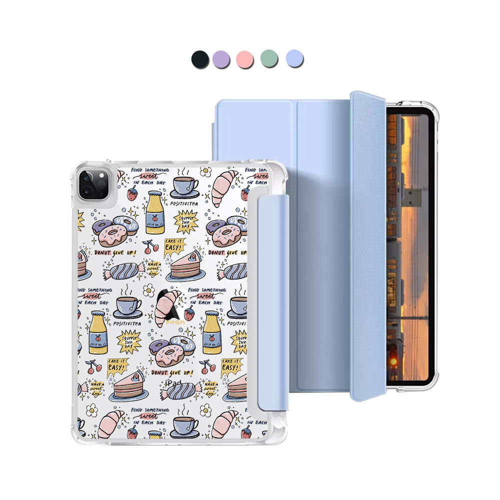 iPad Macaron Flip Cover - Sweets