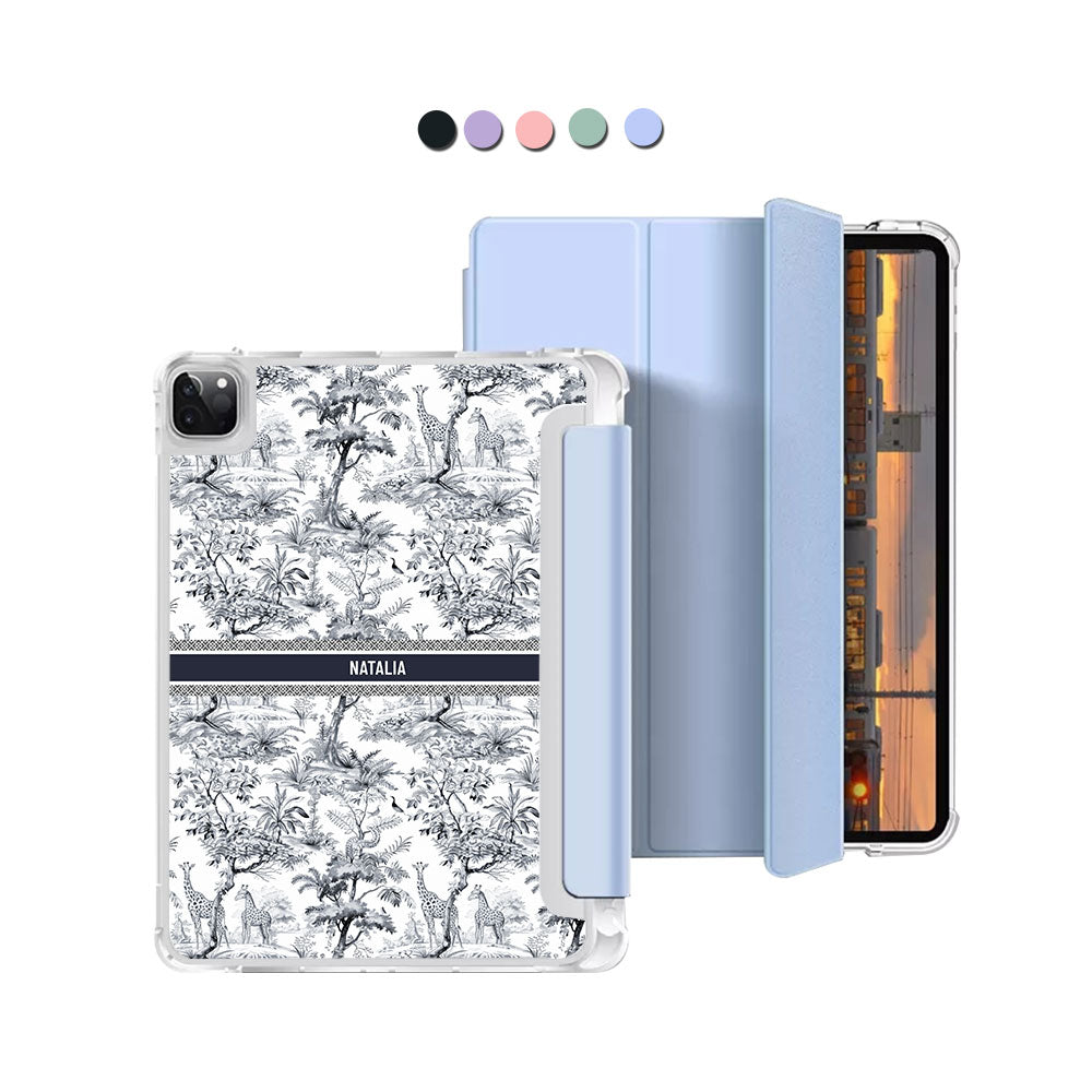 iPad Macaron Flip Cover - Toile du Juoy Giraffe