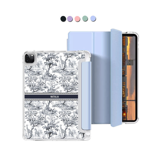 iPad Macaron Flip Cover - Toile du Juoy Giraffe