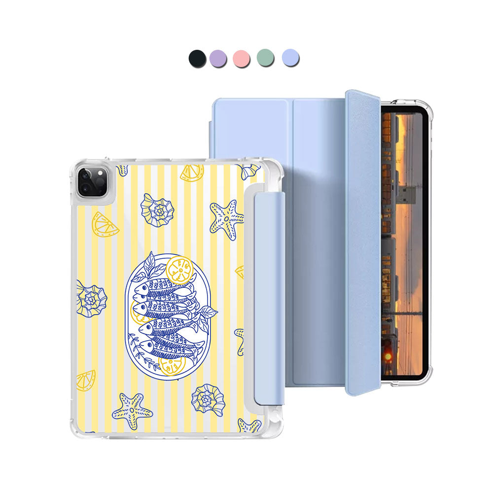 iPad Macaron Flip Cover - Sardines 1.0