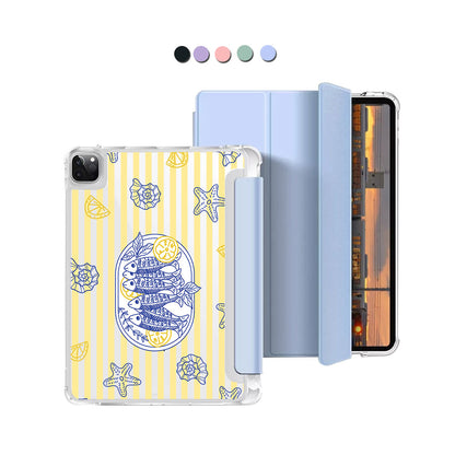 iPad Macaron Flip Cover - Sardines 1.0
