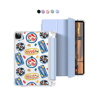 iPad Macaron Flip Cover - Seafood 1.0