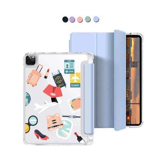 iPad Macaron Flip Cover - Stewardess or Flight Attendant