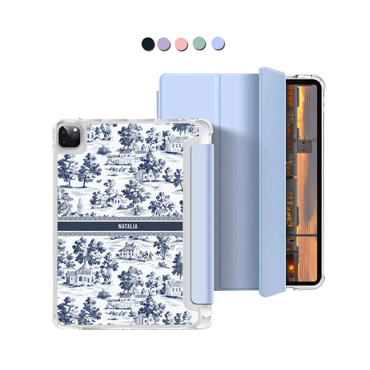 iPad Macaron Flip Cover - Toile du Juoy Village