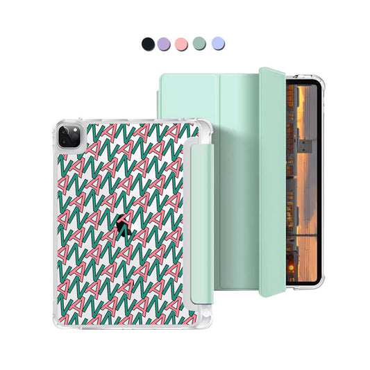 iPad Macaron Flip Cover - CUSTOM MONOGRAM 3.0 Initial 7.0