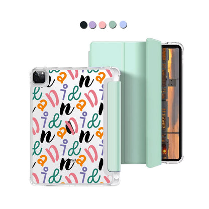 iPad Macaron Flip Cover - Playful monogram 3.0
