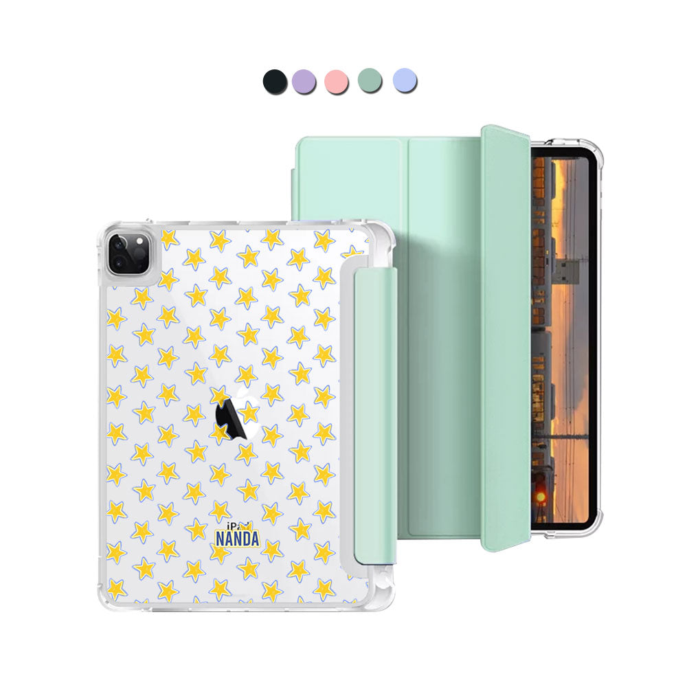 iPad Macaron Flip Cover - Blue stellar