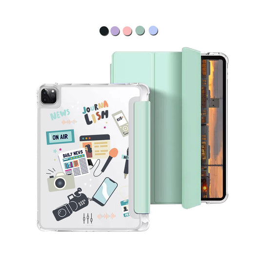 iPad Macaron Flip Cover - Journalism