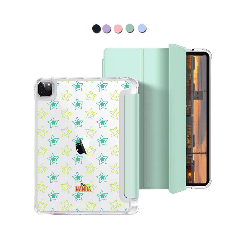 iPad Macaron Flip Cover - Twinkle stars