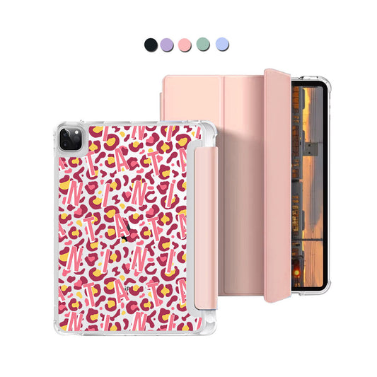 iPad Macaron Flip Cover - CUSTOM MONOGRAM 3.0 Leopard 3.0