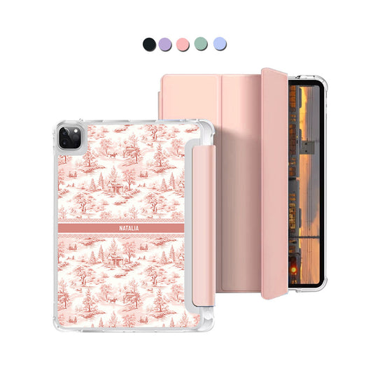 iPad Macaron Flip Cover - Toile du Juoy Country Side