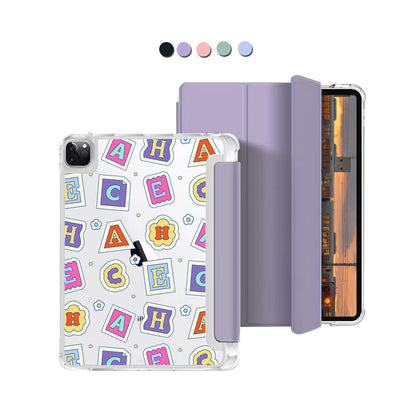iPad Macaron Flip Cover - Adorable monogram 3.0