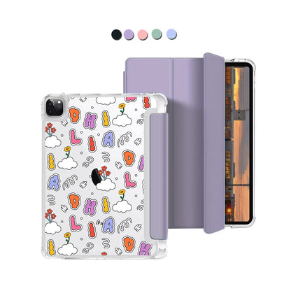 iPad Macaron Flip Cover - Adorable monogram 6.0
