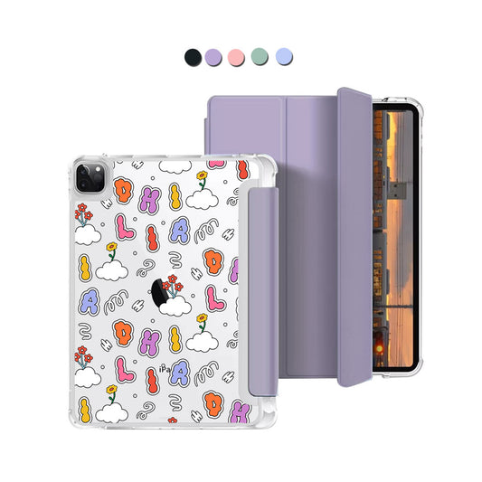 iPad Macaron Flip Cover - Adorable Monogram 6.0