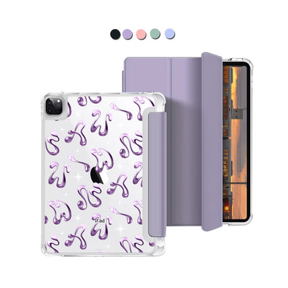 iPad Macaron Flip Cover - Chrome monogram 4.0