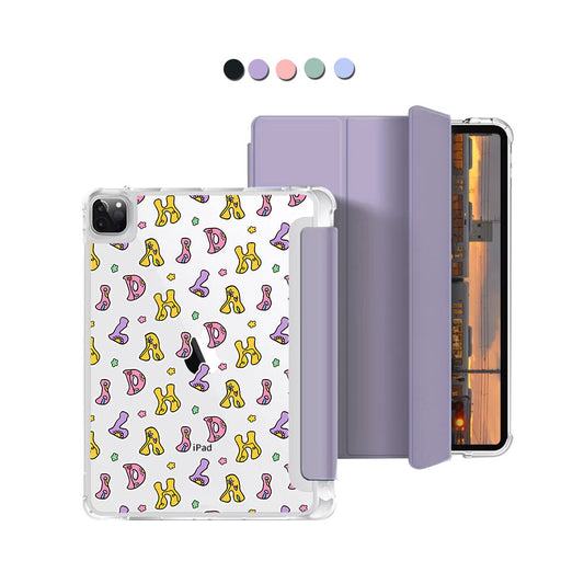 iPad Macaron Flip Cover - Playful Monogram 7.0