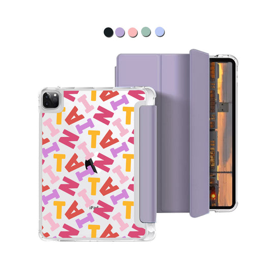 iPad Macaron Flip Cover - CUSTOM MONOGRAM 3.0 Scattered 1.0