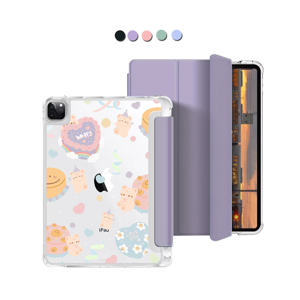 iPad Macaron Flip Cover - Cake Party