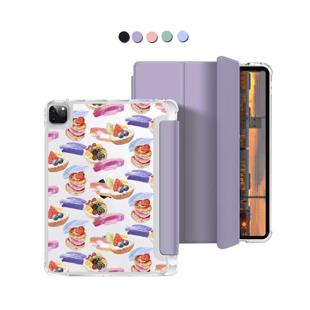 iPad Macaron Flip Cover - Fruit pie