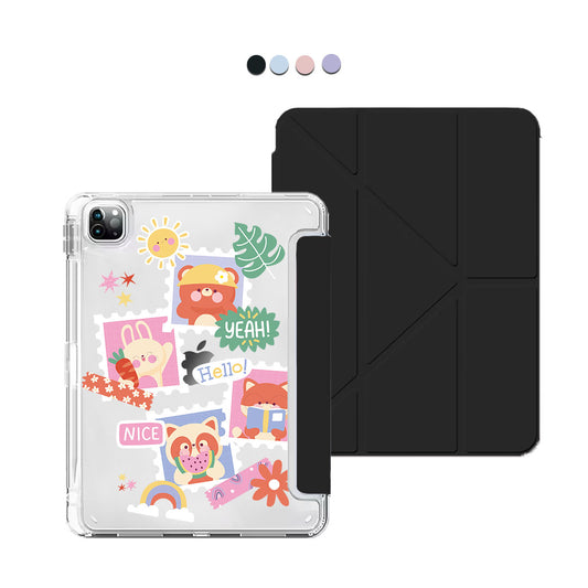 iPad / Android Tab Y-Fold Flip Cover - Animal Squad