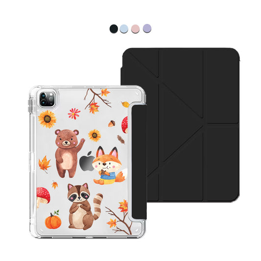 iPad / Android Tab Y-Fold Flip Cover - Autumn Animals