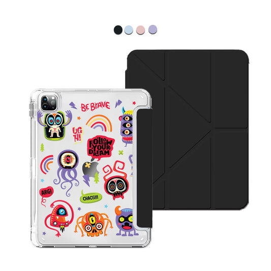 iPad / Android Tab Y-Fold Flip Cover - Baby Monster