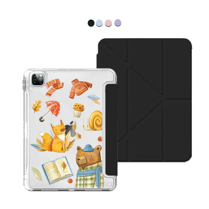 iPad / Android Tab Y-Fold Flip Cover - Bear & Fox
