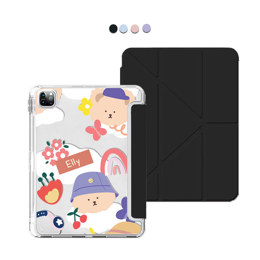 iPad / Android Tab Y-Fold Flip Cover - Bear in Style
