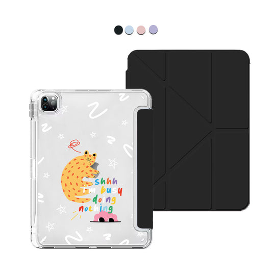 iPad / Android Tab Y-Fold Flip Cover - Busy Doing Nothing
