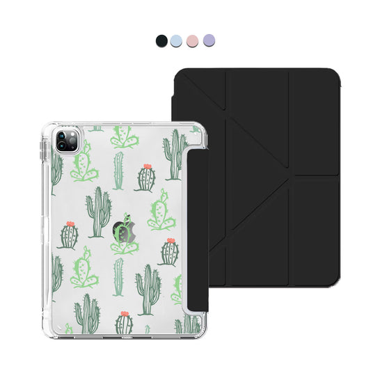 iPad / Android Tab Y-Fold Flip Cover - Cactus