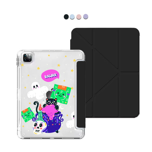 iPad / Android Tab Y-Fold Flip Cover - Cat Monster