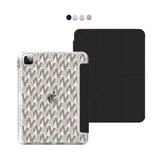 iPad / Android Tab Y-Fold Flip Cover - CUSTOM MONOGRAM 3.0 Initial 4.0