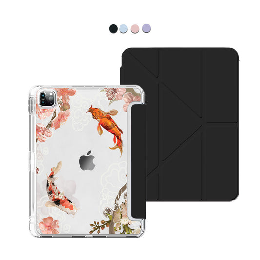 iPad / Android Tab Y-Fold Flip Cover - Oil Painting Koi