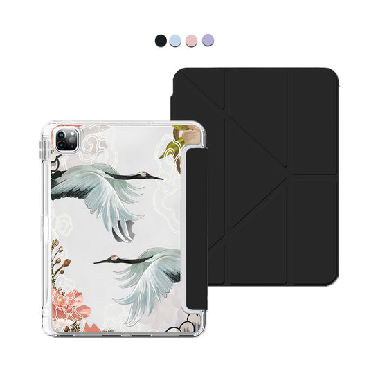 iPad / Android Tab Y-Fold Flip Cover - Oil Painting Birds