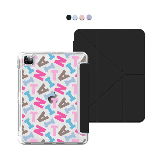 iPad / Android Tab Y-Fold Flip Cover - CUSTOM MONOGRAM 3.0 Scattered 2.0