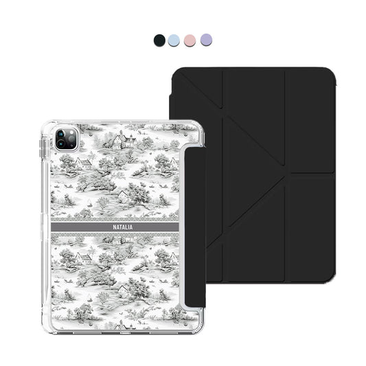 iPad / Android Tab Y-Fold Flip Cover - Toile du Juoy Boat House