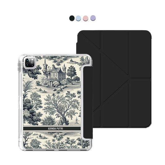 iPad / Android Tab Y-Fold Flip Cover - Toile du Juoy Chateau