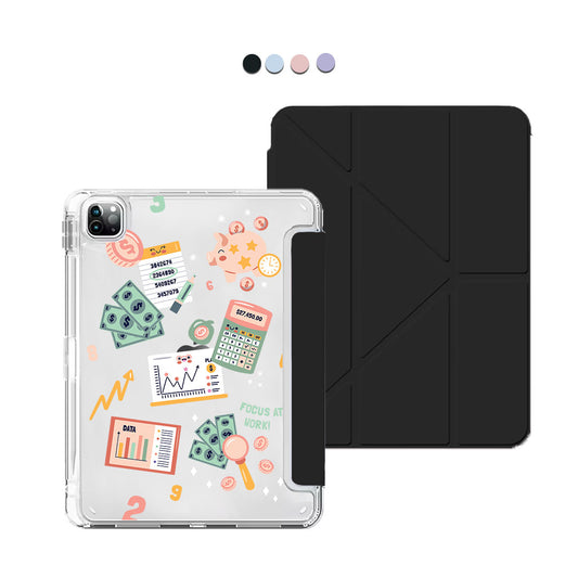 iPad / Android Tab Y-Fold Flip Cover - Finance