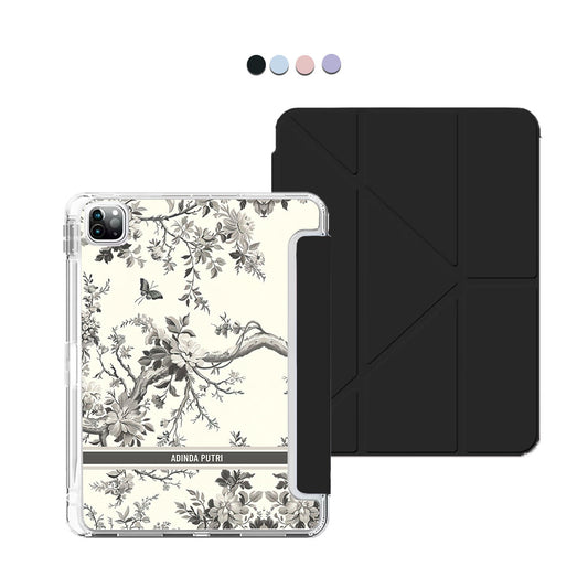 iPad / Android Tab Y-Fold Flip Cover - Toile du Juoy Florale