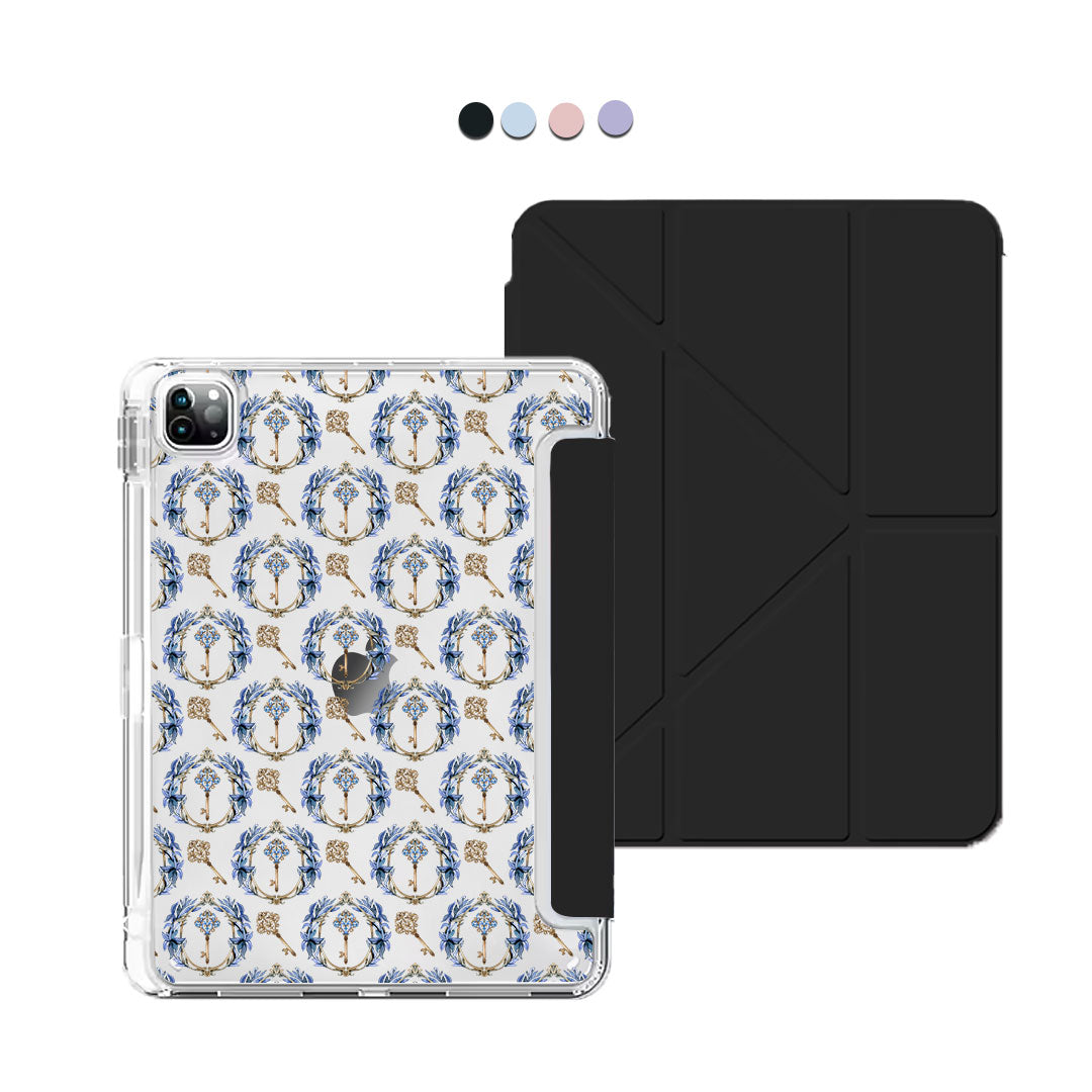 iPad / Android Tab Y-Fold Flip Cover - Goth keys