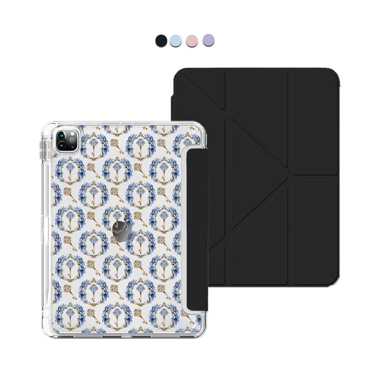 iPad / Android Tab Y-Fold Flip Cover - Goth keys