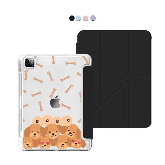 iPad / Android Tab Y-Fold Flip Cover - Poodle Squad 3.0