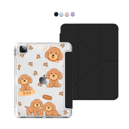 iPad / Android Tab Y-Fold Flip Cover - Poodle Squad 4.0