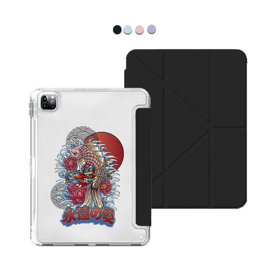iPad / Android Tab Y-Fold Flip Cover - Oni Koi