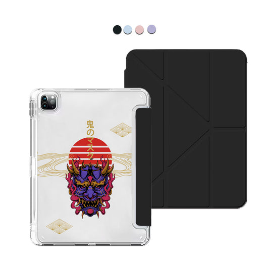 iPad / Android Tab Y-Fold Flip Cover - Oni Mask