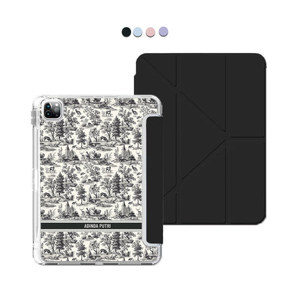 iPad / Android Tab Y-Fold Flip Cover - Toile du Juoy Sauvage