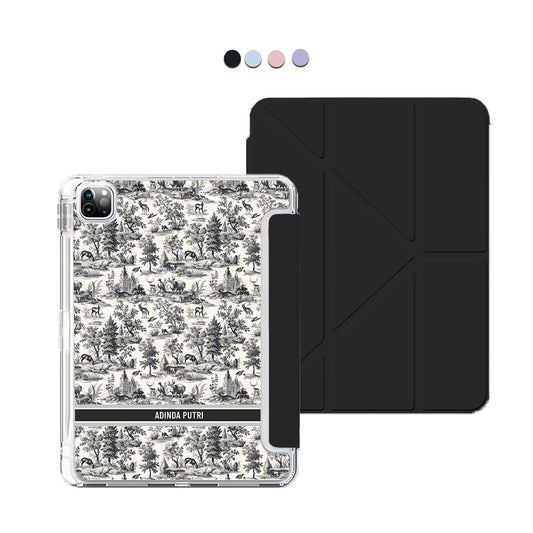 iPad / Android Tab Y-Fold Flip Cover - Toile du Juoy Sauvage