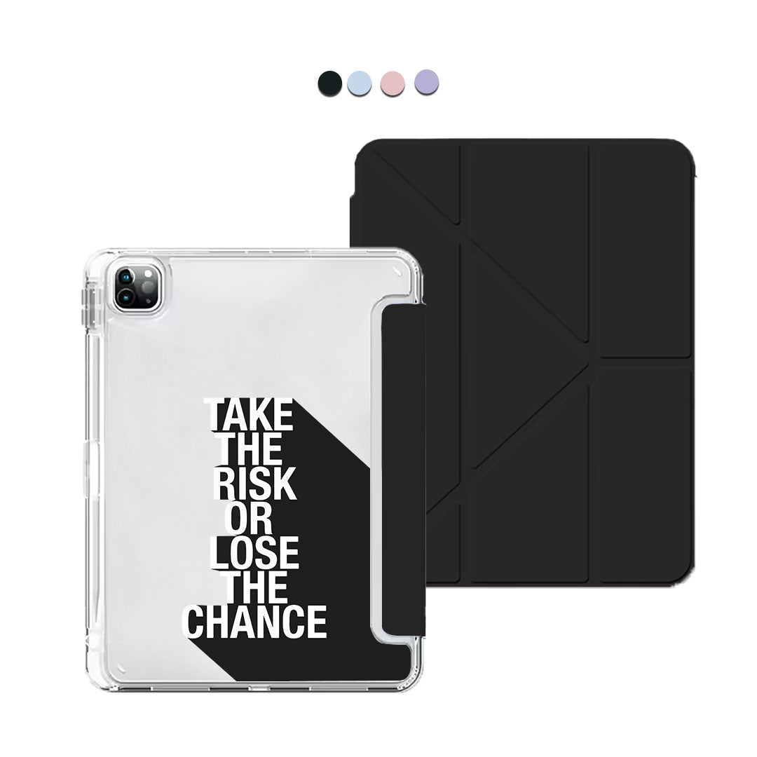 iPad / Android Tab Y-Fold Flip Cover - Take the Risk