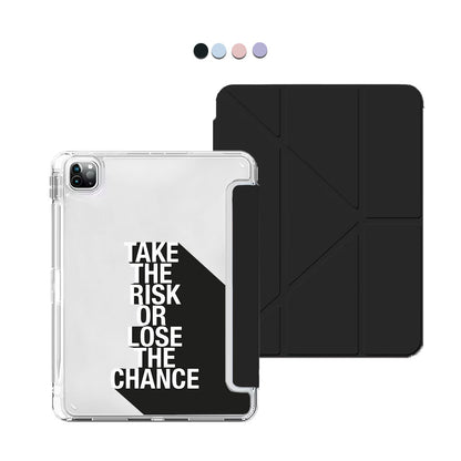 iPad / Android Tab Y-Fold Flip Cover - Take the Risk