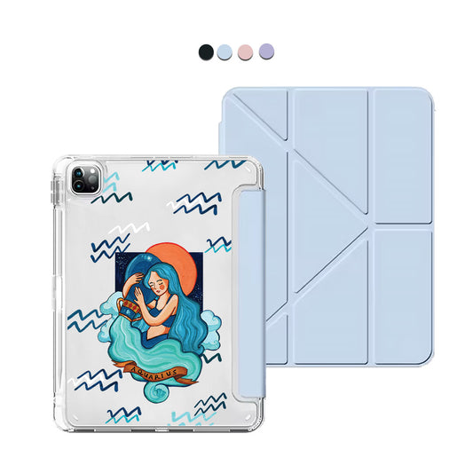 iPad / Android Tab Y-Fold Flip Cover - Aquarius